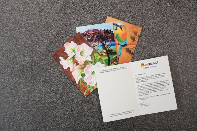 Bigbasket Partners With Indian Mouth And Foot Painting Artists To Deliver Artistic New Year Greetings
